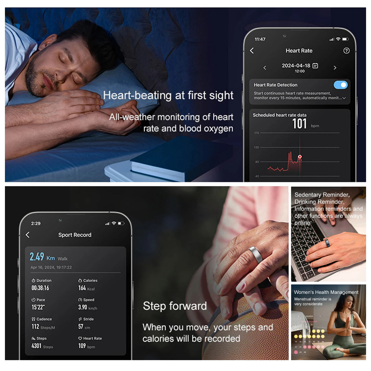 Smart Ring for Health & Sleep Tracking- test